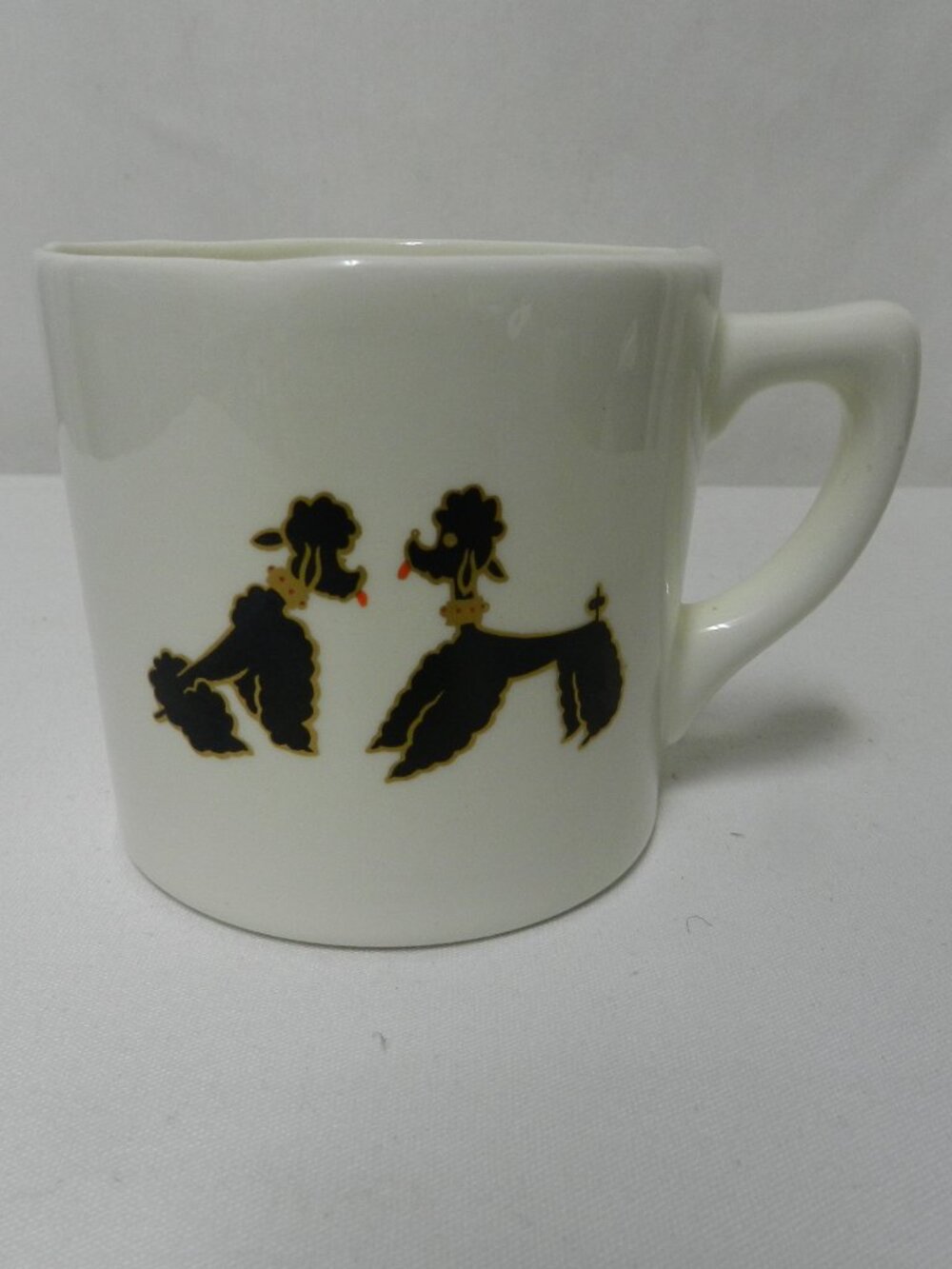 Vintage Poodle Mug Cup "Jan" dog puppy ceramic